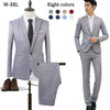 Men'S Fashion Business Casual One Button Dress Two-Piece Men'S Groom Wedding Dress Clothing Men'S Business Slim Suit Suit