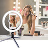 Beauty Makeup Photography LED Selfie Light 260MM Dimmable Camera Phone Lamp Fill Light with Table Tripods