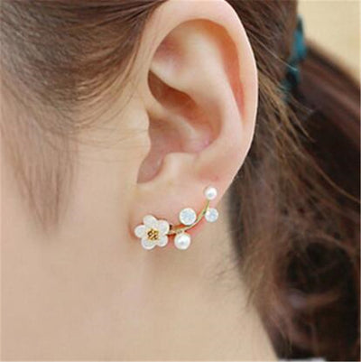 2020 New Crystal Flower Drop Earrings for Women Fashion Jewelry Gold colour Rhinestones Earrings Gift for Party Best Friend