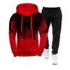 Men&#39;s Set Hoodie Sets Men Tracksuit Sportswear Hoodies+Sweatpant 2 Pieces Autumn Winter Male Warm Clothing Pullover Sweatshirts