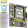 Computer Motherboard Set X79 Kit 2650v2 Xeon E5 2650 V2 CPU Max 16GB 4X 4GB DDR3 ECC REG 1600Mhz NVME For Gaming Server