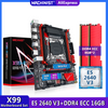 MACHINIST X99 Motherboard LGA 2011-3 Set Kit With Intel Xeon E5 2640 V3 CPU 16GB(2*8G) DDR4 ECC RAM 2133Mhz M-ATX NVME M.2 RS9