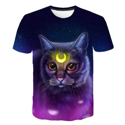 2022 Cat 3D Printed Oversized T-shirt Men Women Summer Fashion Casual Cute Short Sleeve Unisex Harajuku Streetwear Cool Tops