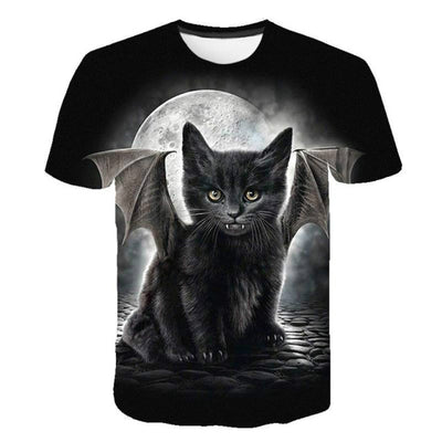 2022 Cat 3D Printed Oversized T-shirt Men Women Summer Fashion Casual Cute Short Sleeve Unisex Harajuku Streetwear Cool Tops