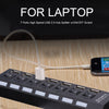 Compact USB 2.0 Adapter Hub 7 Ports Widely Compatible LED High-speed Power ON/OFF USB Splitter Dock Cable for MacBook