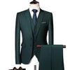 Men Formal Business Work Wear Suits 3Pcs Set (Jacket+Pants+Vest)