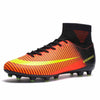 Men Football Boots Soccer Cleats Boots Long Spikes TF Spikes Ankle High Top Sneakers Soft Indoor Turf Futsal Soccer Shoes Men