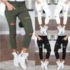 2019 new ripped jeans for women Women big size ripped trousers